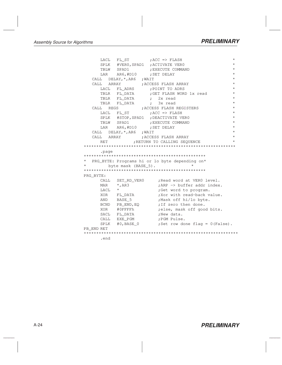 Texas Instruments TMS320F20x/F24x DSP manual XOR Fldata, Bcnd PBEND,EQ, Pbend RET 