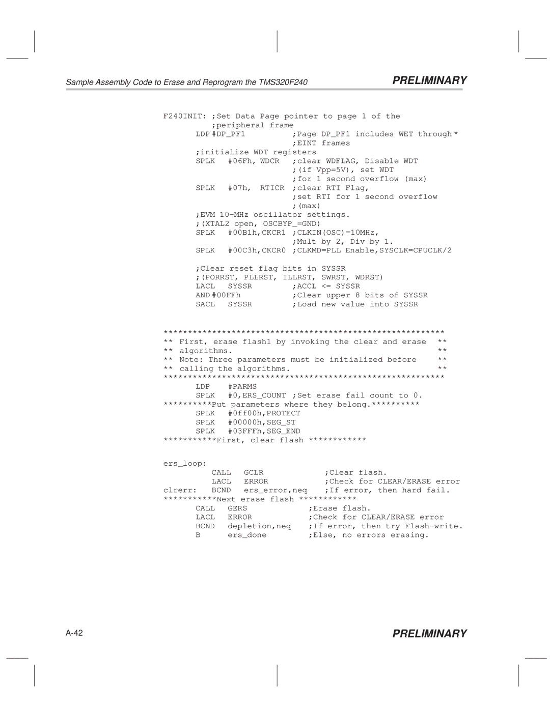 Texas Instruments TMS320F20x/F24x DSP LDP #DPPF1, PORRST, PLLRST, Illrst SWRST, Wdrst Lacl Syssr Accl = Syssr, Sacl Syssr 