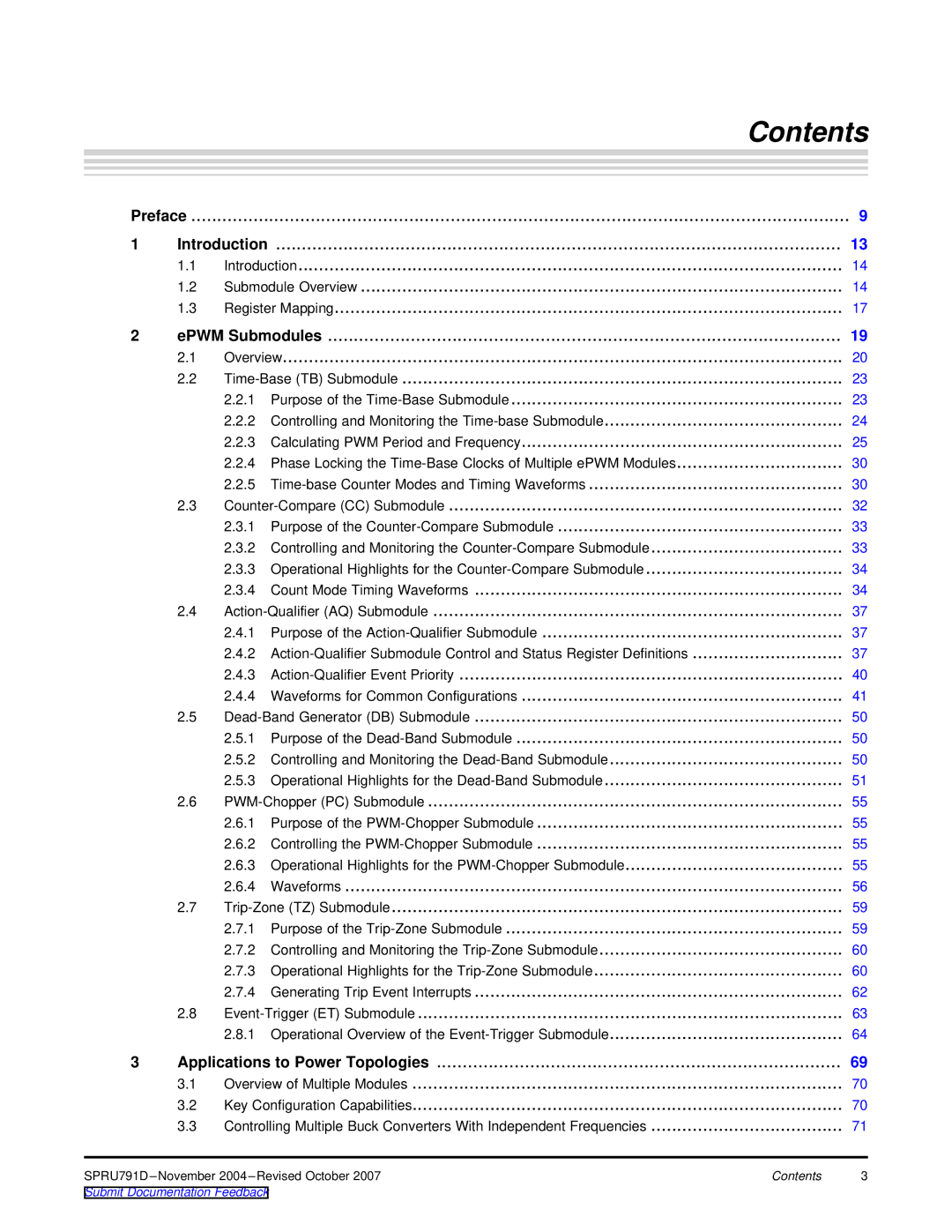 Texas Instruments 28xxx, TMS320x28xx manual Contents 