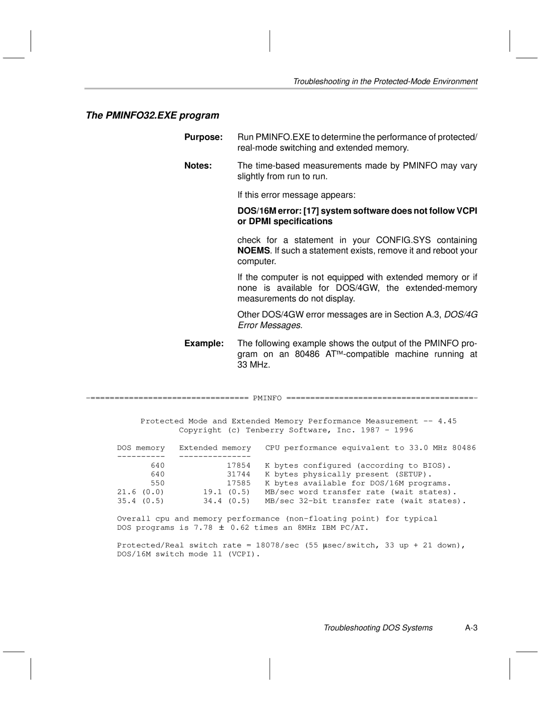 Texas Instruments TMS470R1x manual PMINFO32.EXE program, Error Messages 