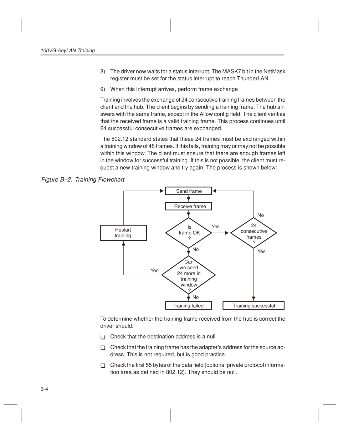 Texas Instruments TNETE110A, TNETE211, TNETE100A manual Figure B±2. Training Flowchart 