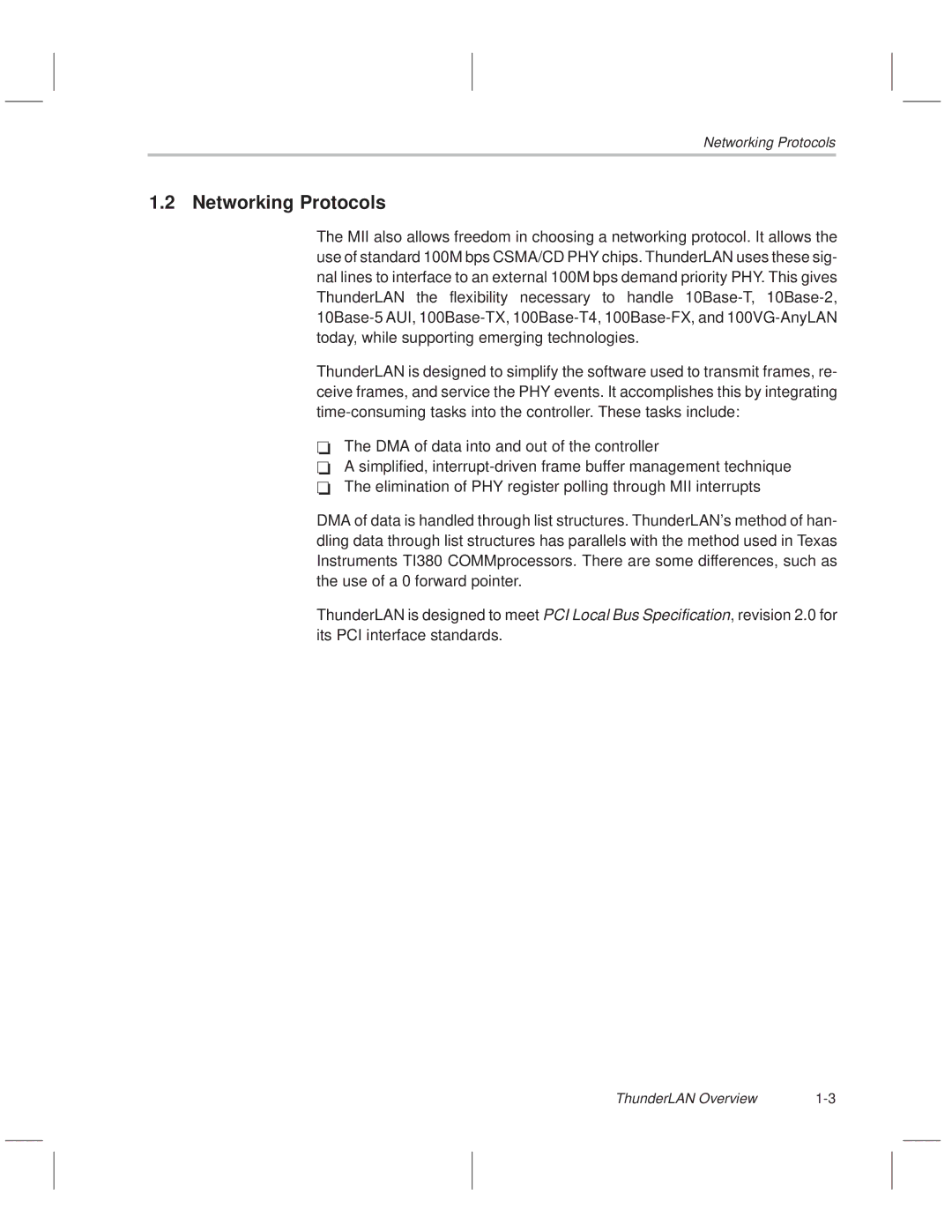 Texas Instruments TNETE100A, TNETE211, TNETE110A manual Networking Protocols 