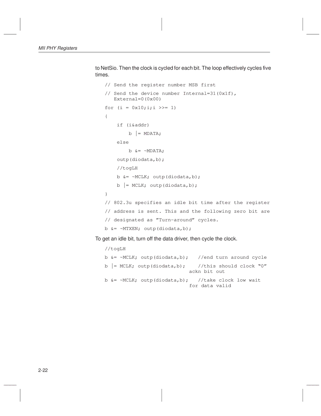 Texas Instruments TNETE211, TNETE110A, TNETE100A manual Ackn bit out 