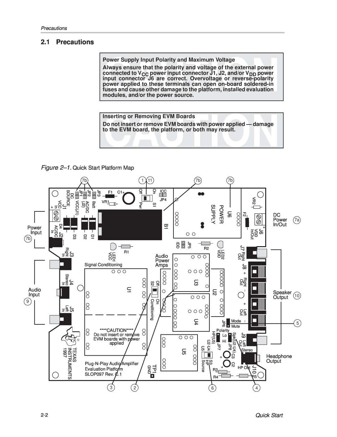 Texas Instruments TPA 311 manual Precautions 