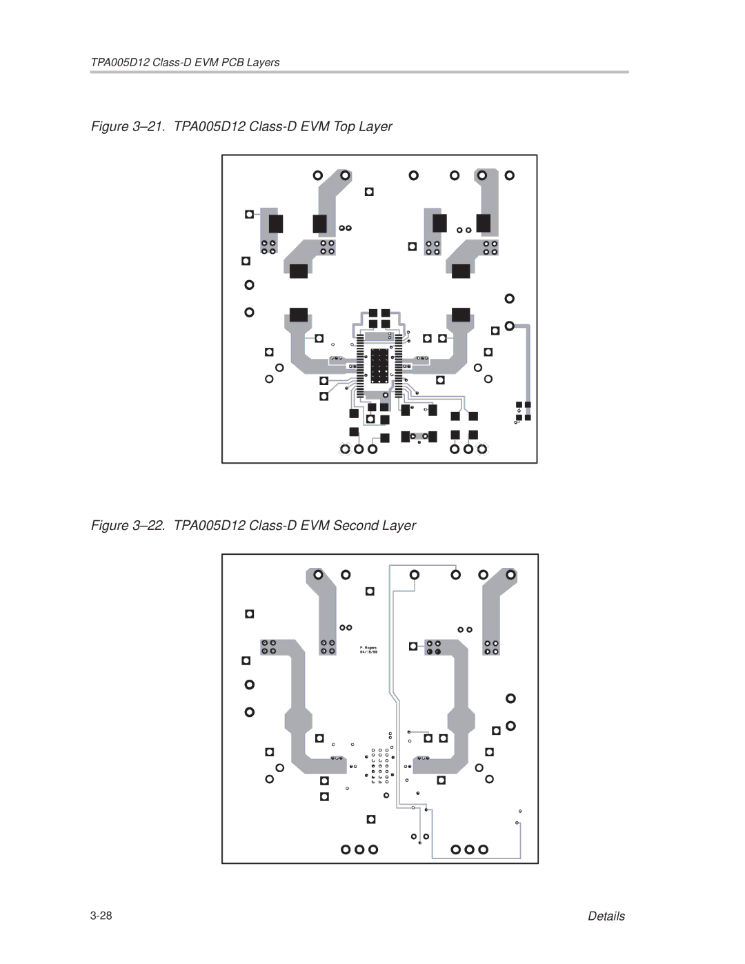 Texas Instruments manual ±21. TPA005D12 Class-D EVM Top Layer 