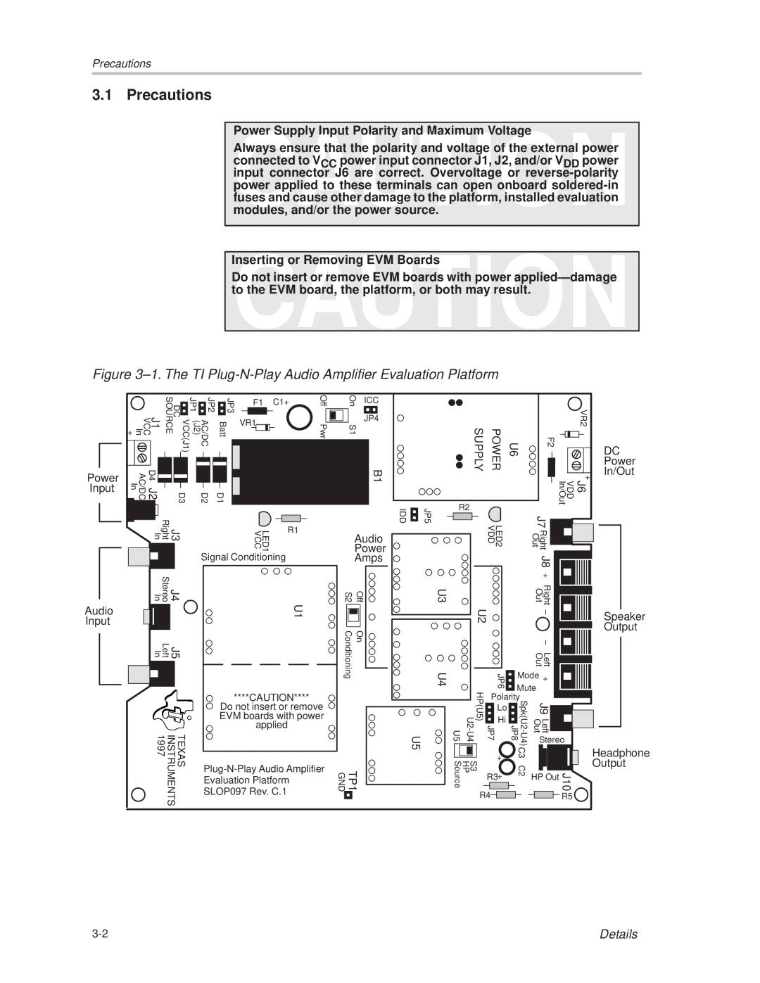 Texas Instruments TPA0242 manual ±1. The TI Plug-N-Play Audio Amplifier Evaluation Platform 