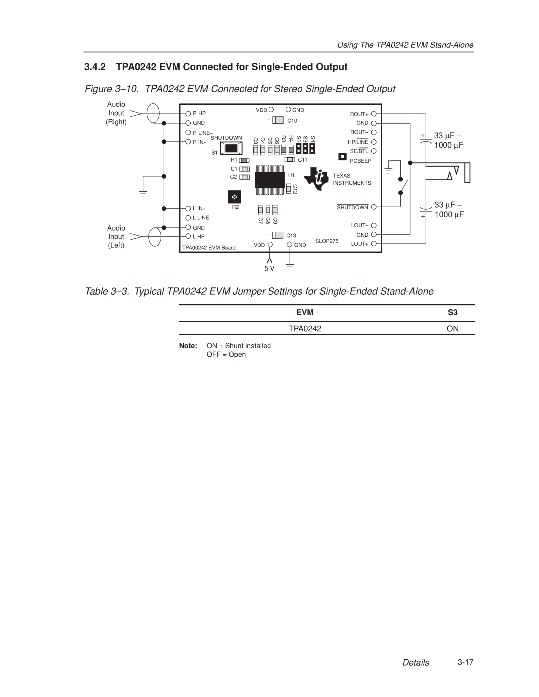 Texas Instruments manual 2 TPA0242 EVM Connected for Single-Ended Output 