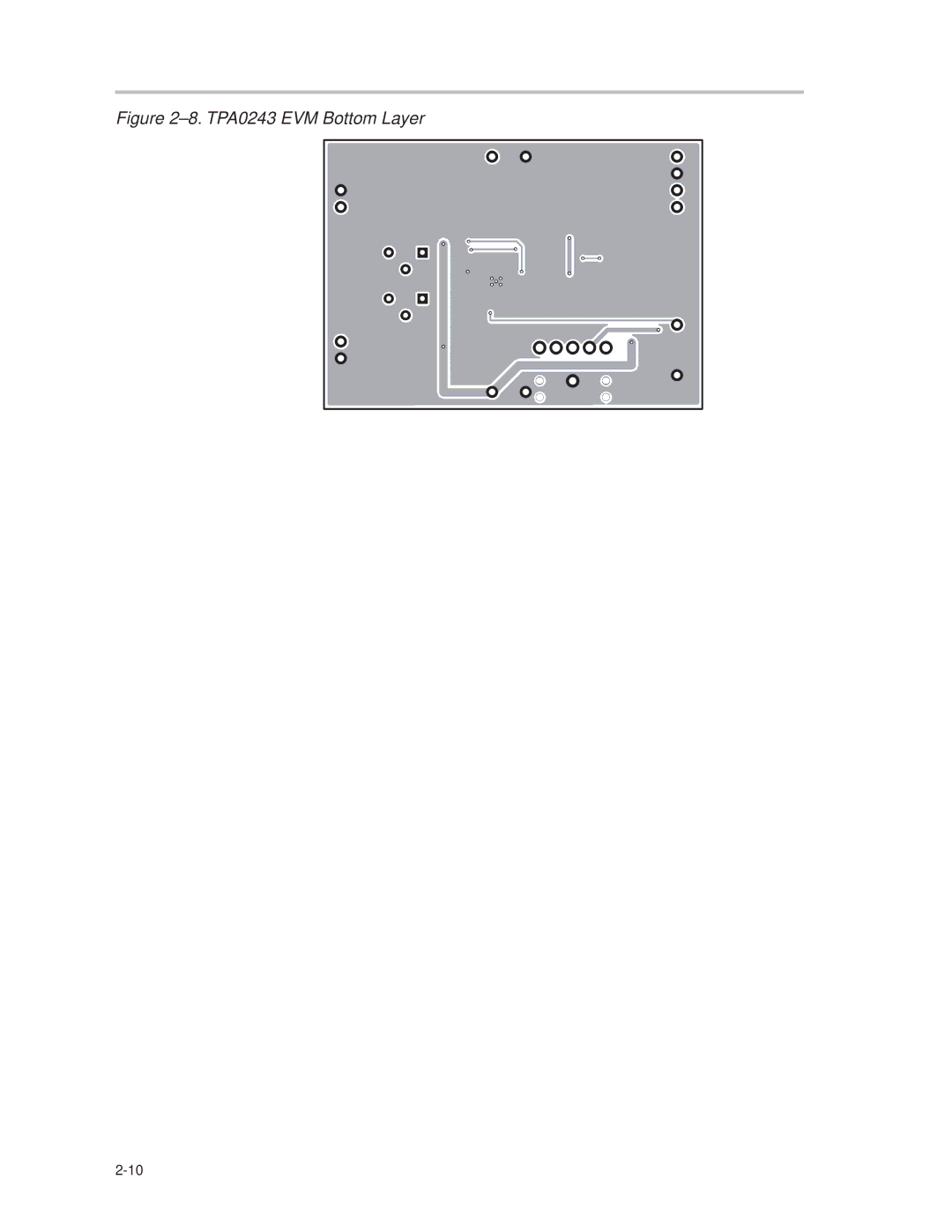 Texas Instruments manual ±8. TPA0243 EVM Bottom Layer 