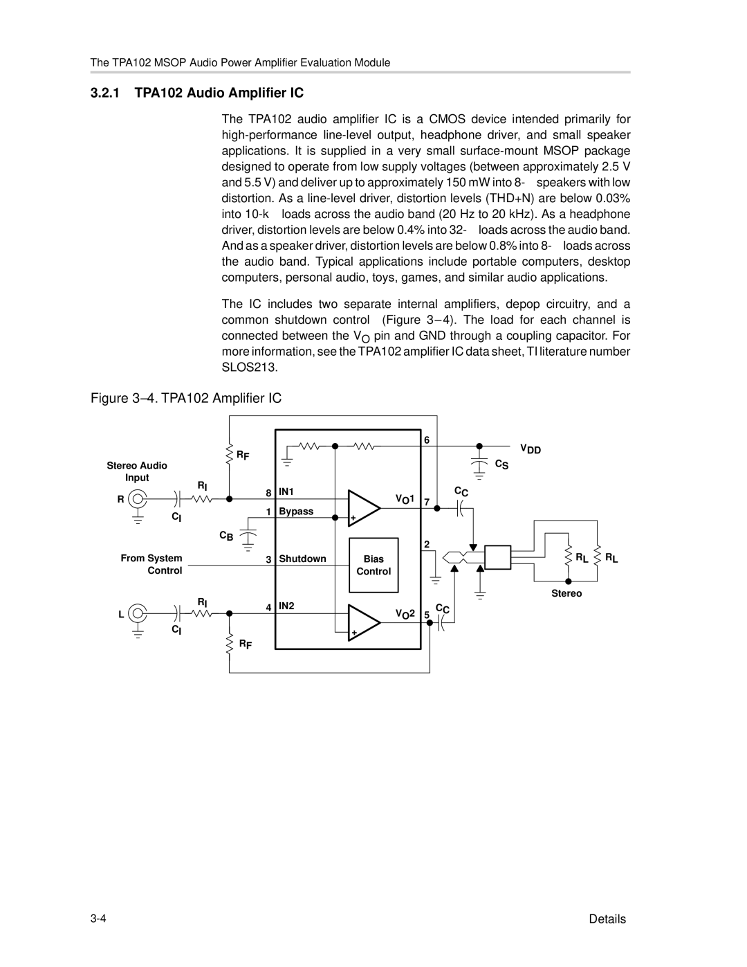 Texas Instruments TPA102 MSOP manual 1 TPA102 Audio Amplifier IC, TPA102 Amplifier IC 