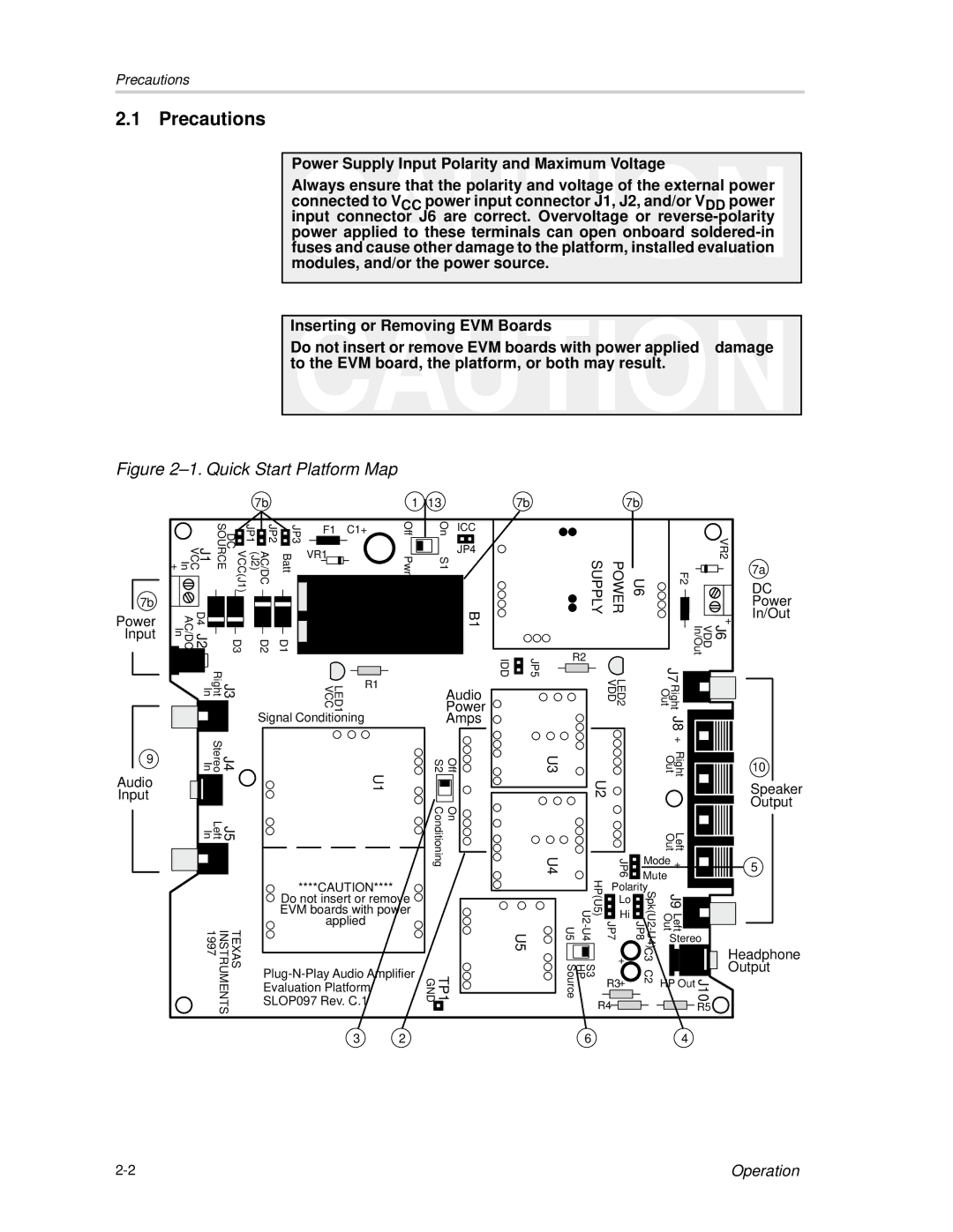 Texas Instruments TPA2008D2 manual Precautions, Supply Power 