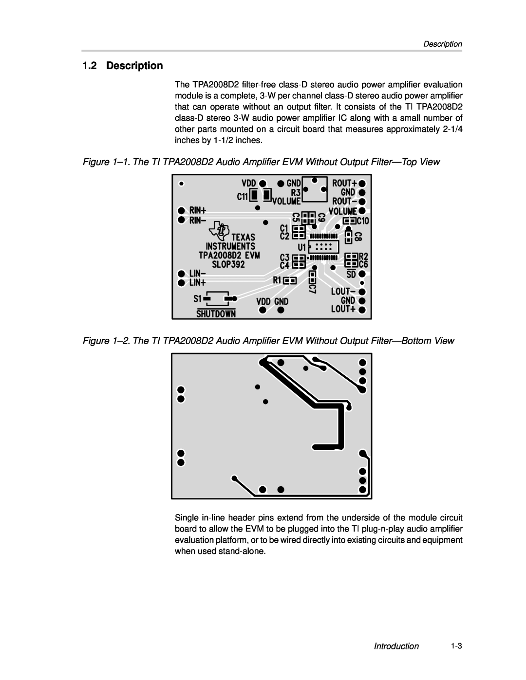 Texas Instruments TPA2008D2 manual Description 
