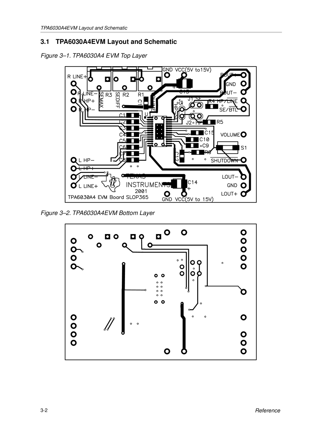 Texas Instruments manual TPA6030A4EVM Layout and Schematic, TPA6030A4 EVM Top Layer 