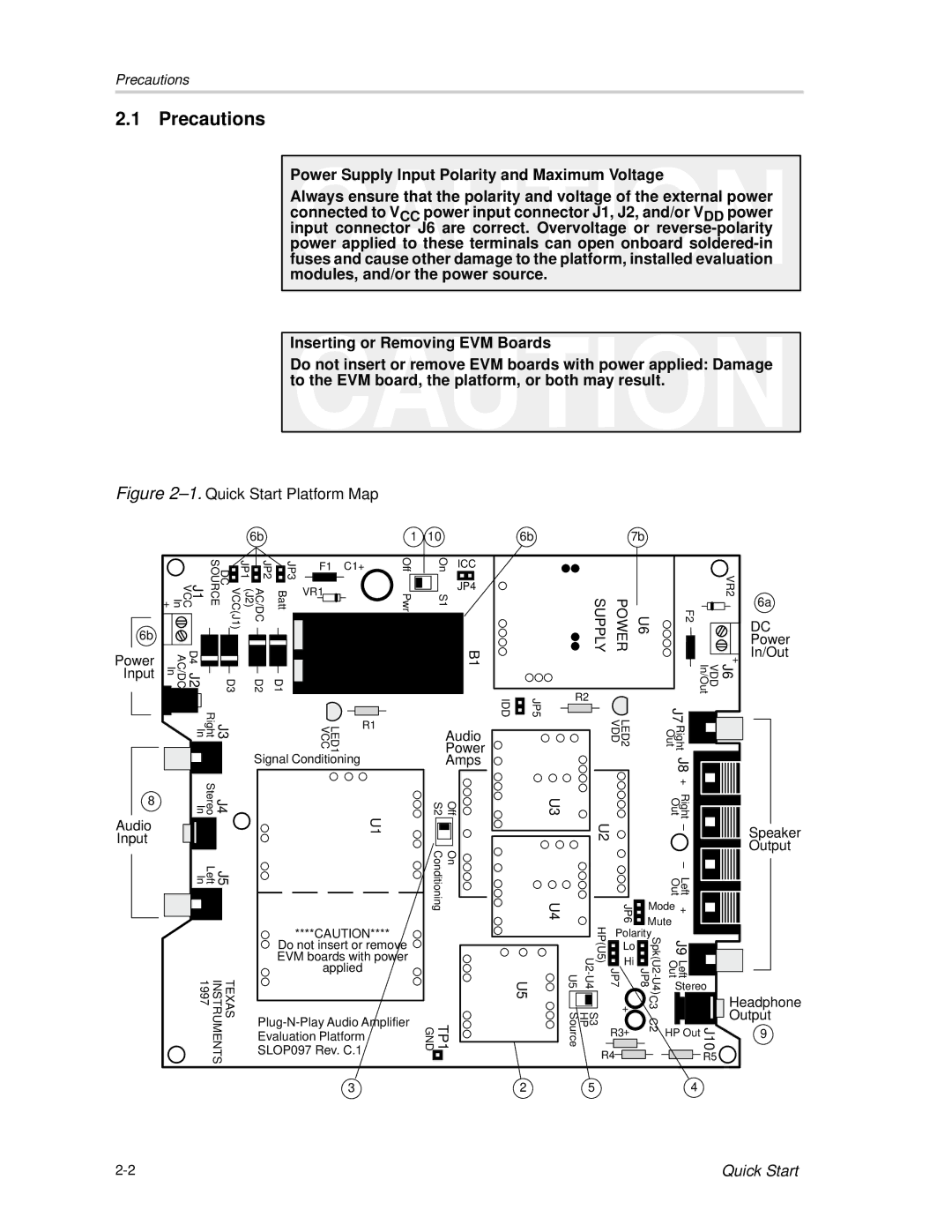 Texas Instruments TPA6102A2 manual Precautions, Power 