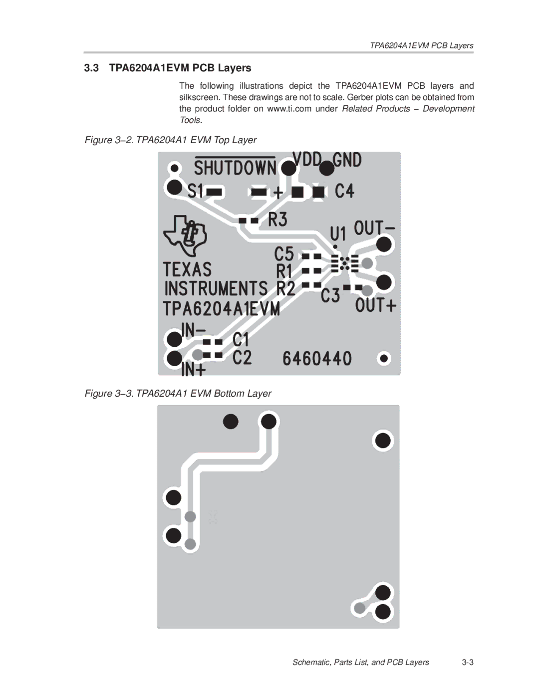 Texas Instruments manual TPA6204A1EVM PCB Layers 