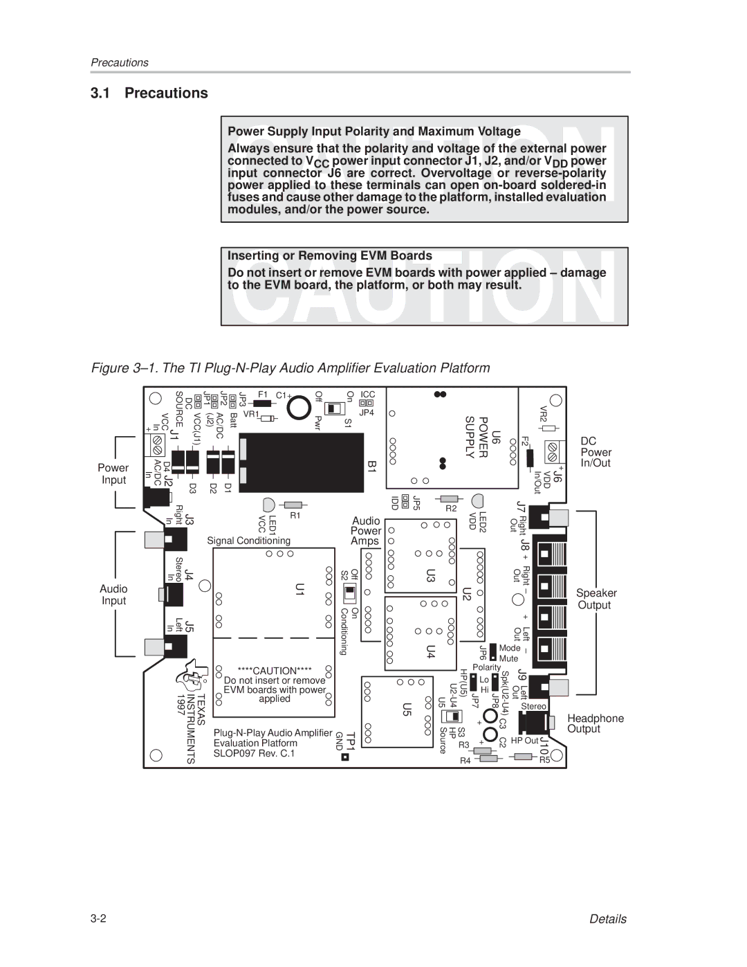 Texas Instruments TPA701 manual ±1. The TI Plug-N-Play Audio Amplifier Evaluation Platform 