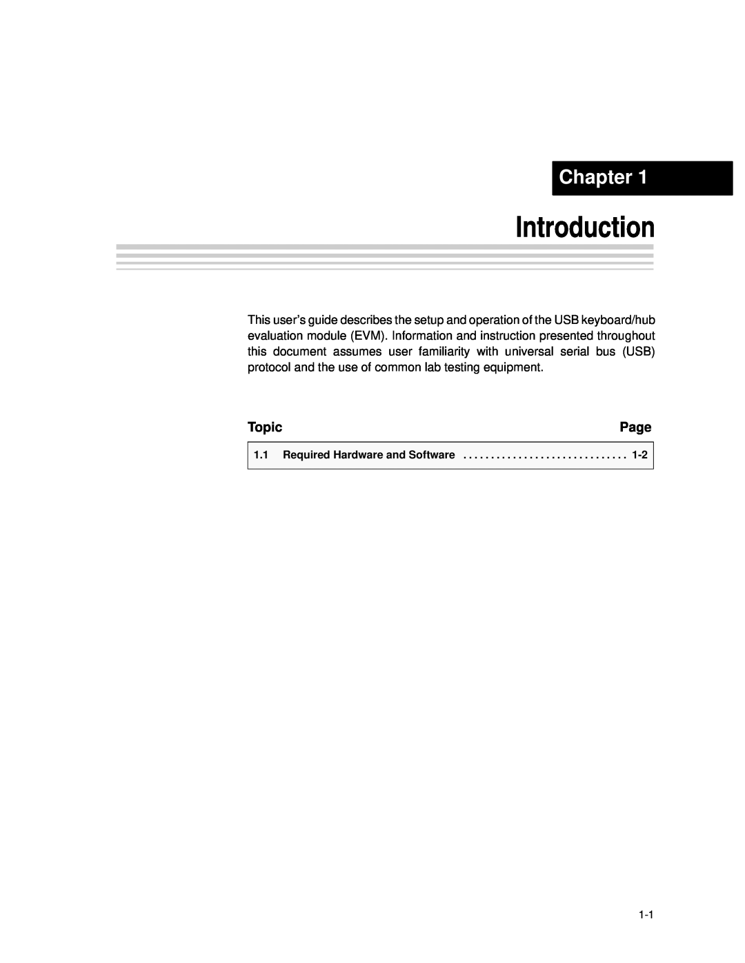 Texas Instruments TPS2149 manual Introduction, Chapter, Topic, Page 