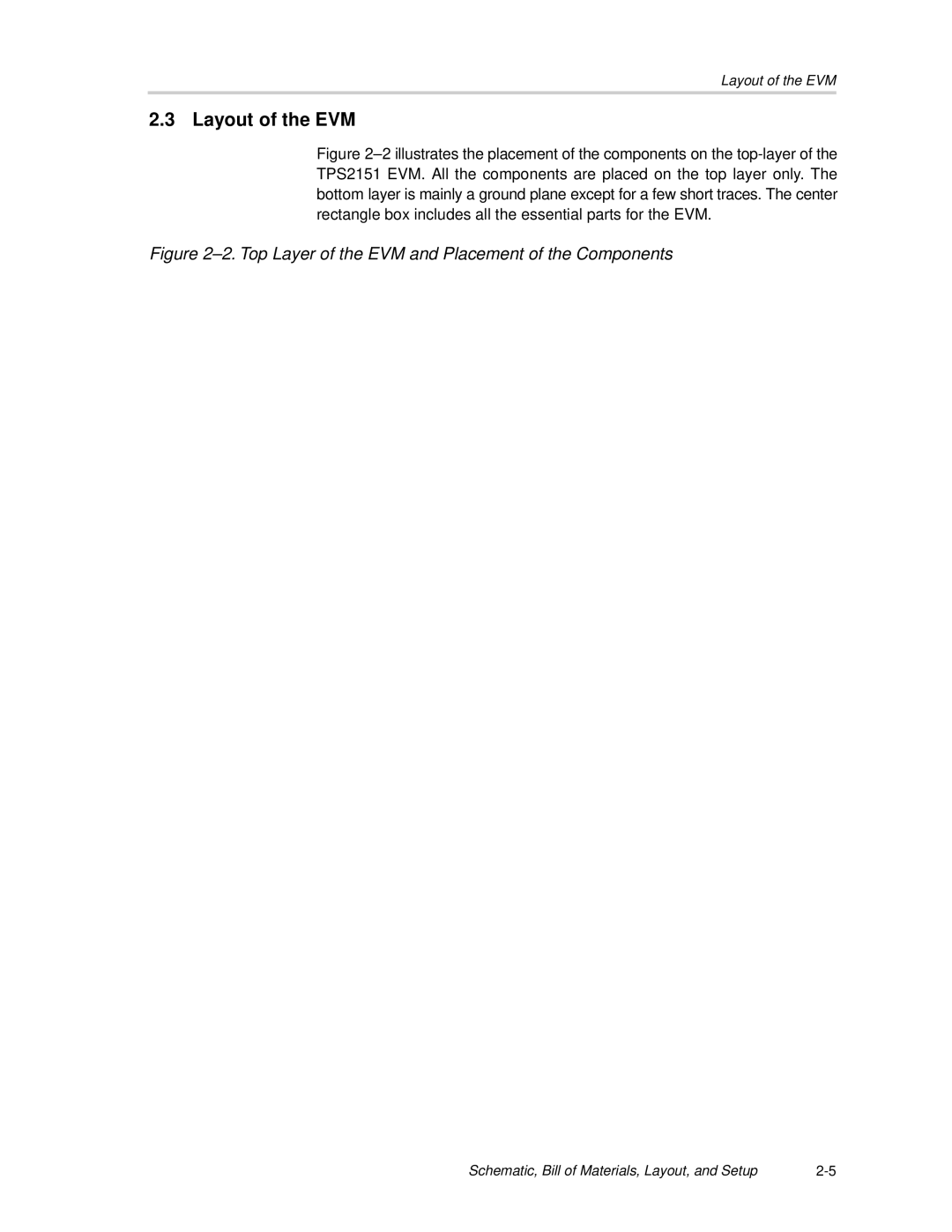 Texas Instruments TPS2151 manual Layout of the EVM 