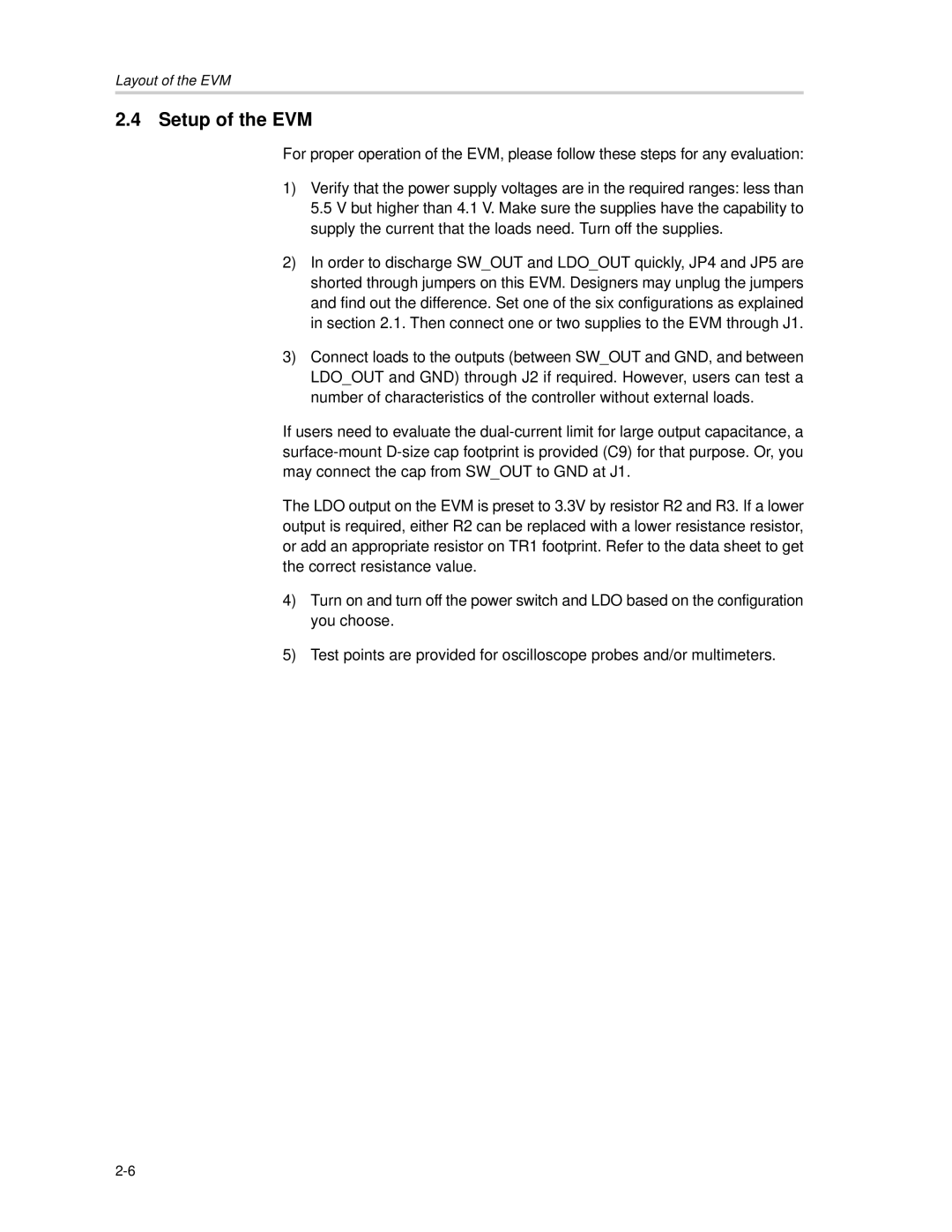 Texas Instruments TPS2151 manual Setup of the EVM 