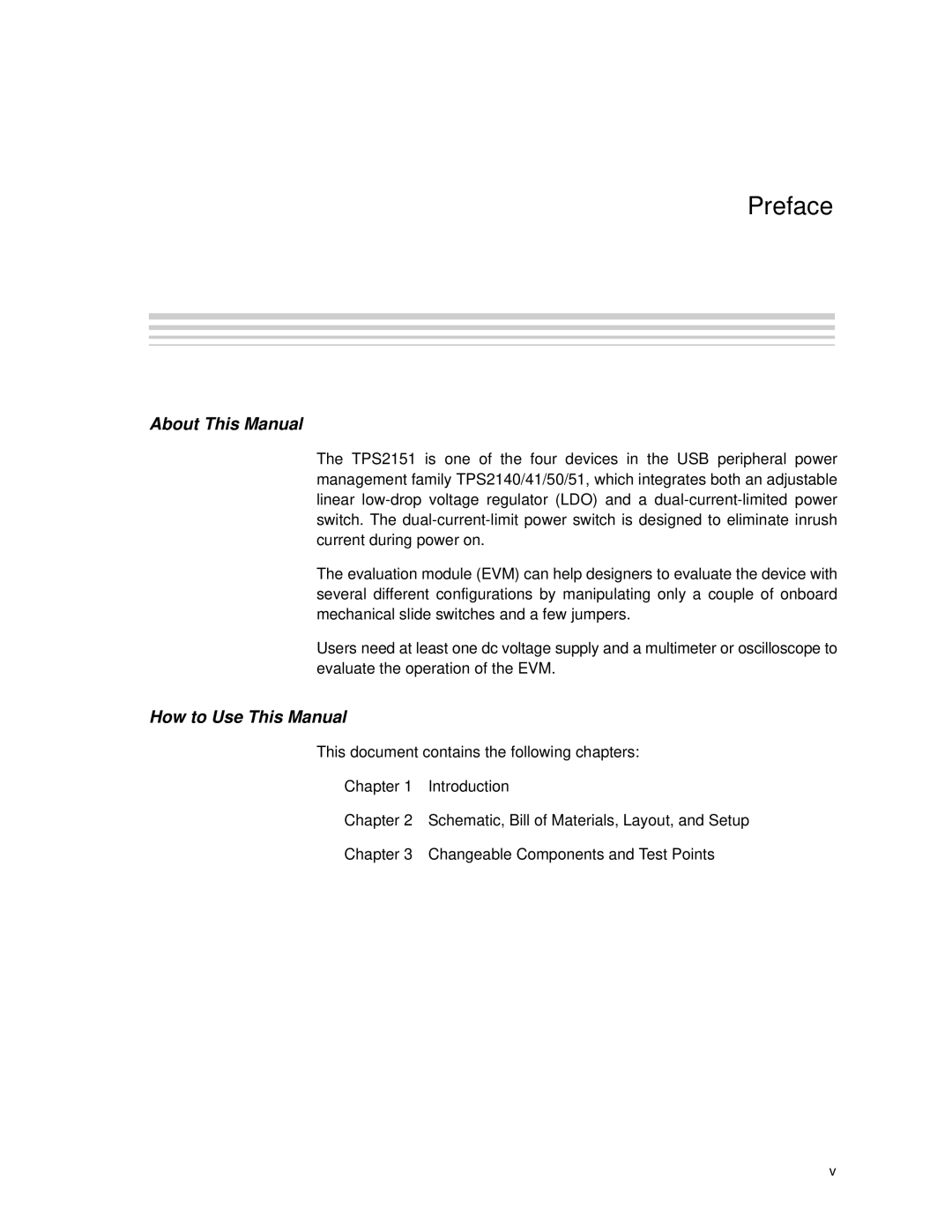 Texas Instruments TPS2151 manual Read This First, About This Manual 