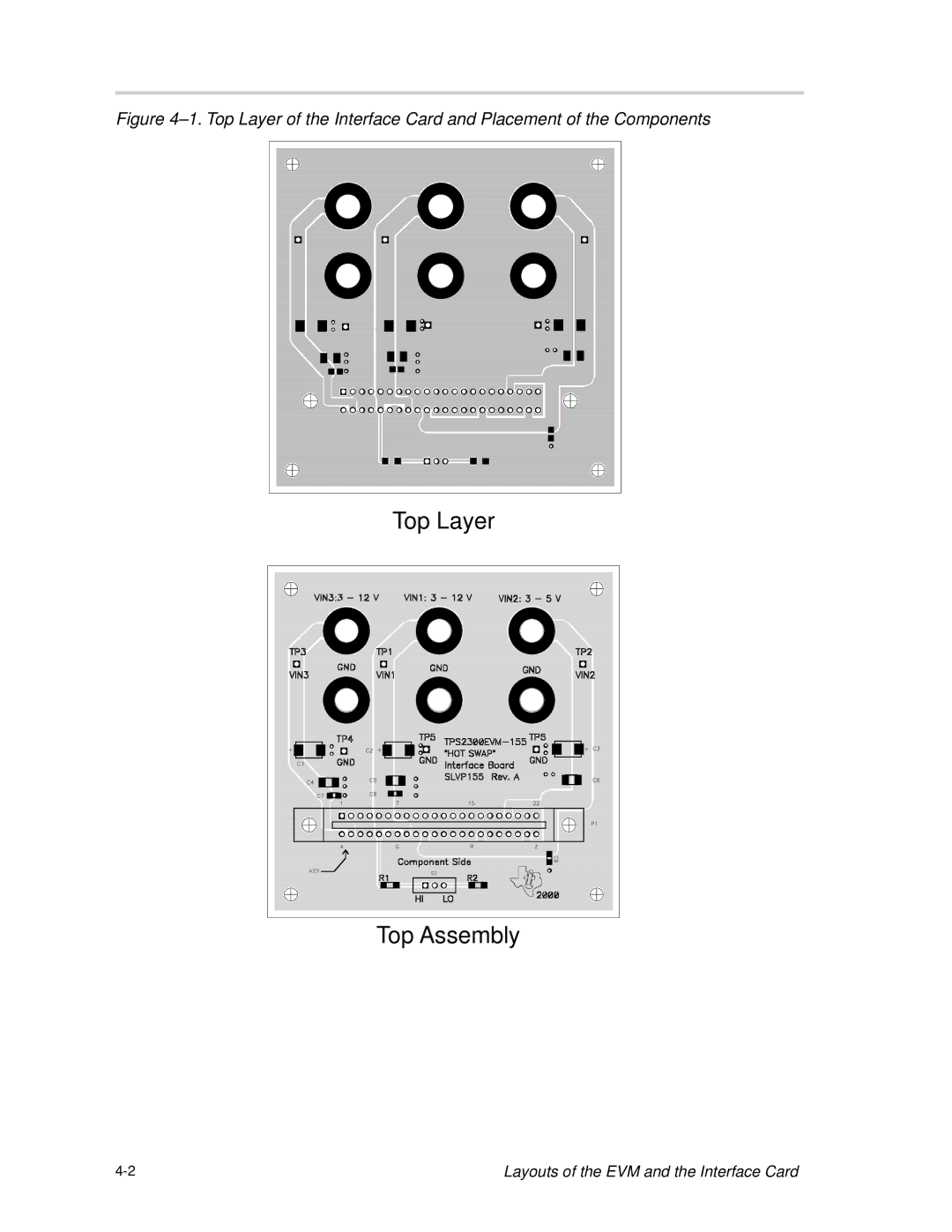 Texas Instruments TPS2330 manual Top Layer Top Assembly 