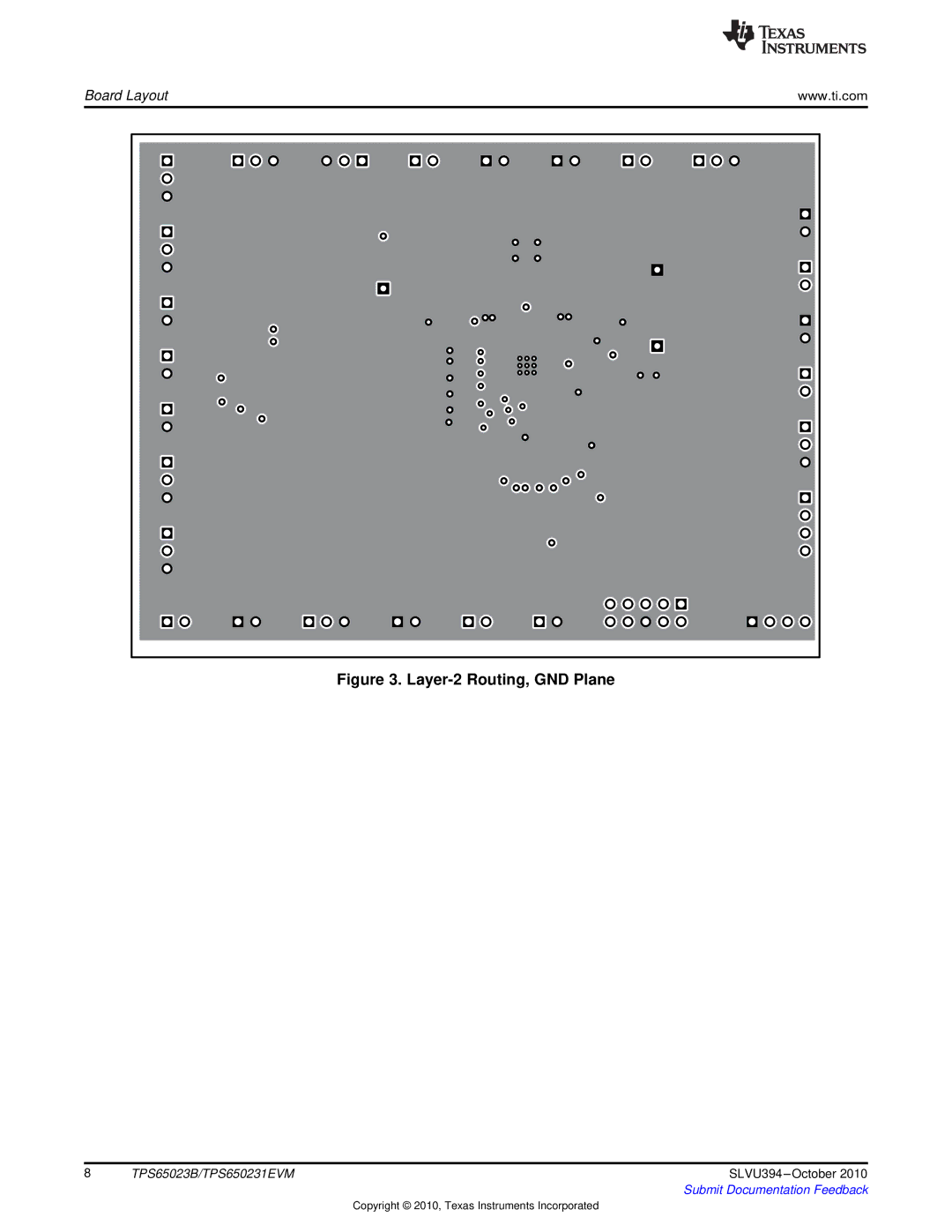 Texas Instruments TPS65023B, TPS650231EVM manual Layer-2 Routing, GND Plane 