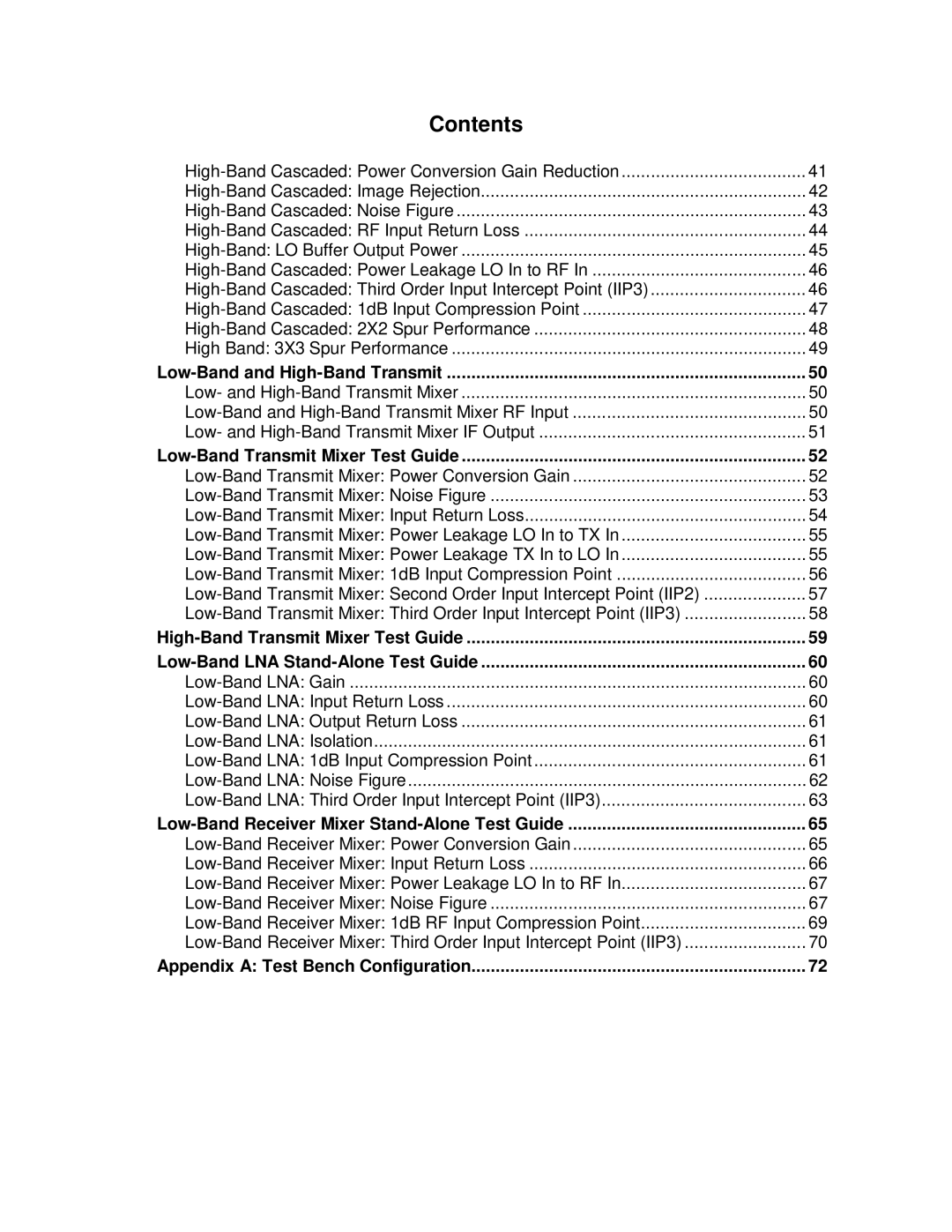 Texas Instruments TRF1500 manual Appendix a Test Bench Configuration 