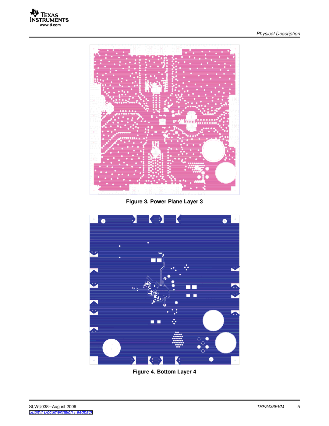 Texas Instruments TRF2436EVM manual Power Plane Layer 