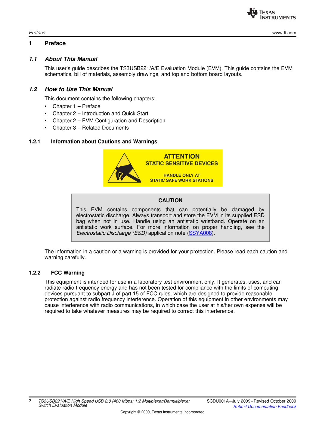 Texas Instruments TS3USB221 quick start About This Manual, How to Use This Manual, Information about Cautions and Warnings 