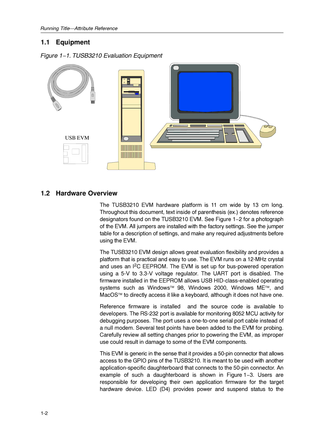 Texas Instruments TUSB3210 manual Equipment, Hardware Overview 