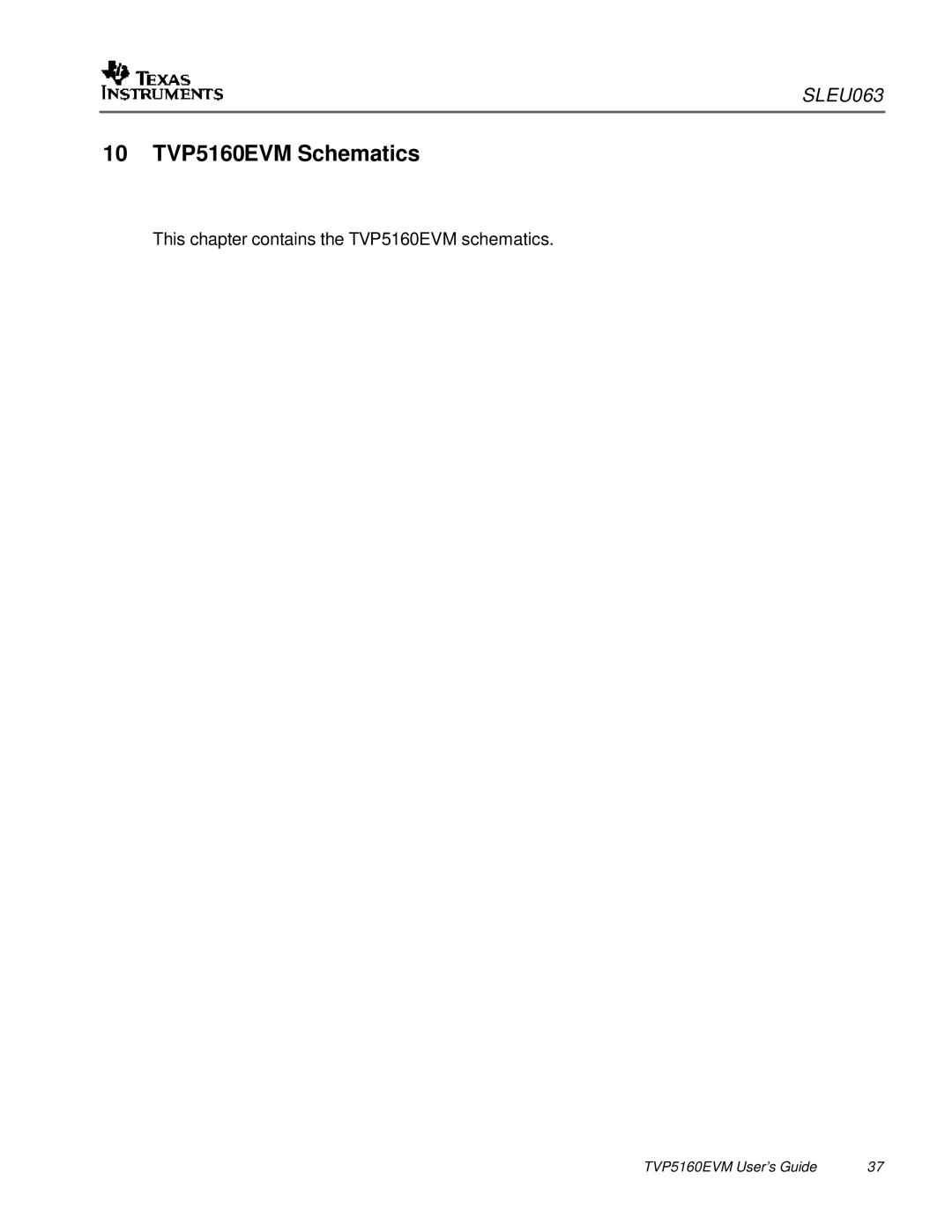 Texas Instruments TVP5146EVM quick start 10 TVP5160EVM Schematics 