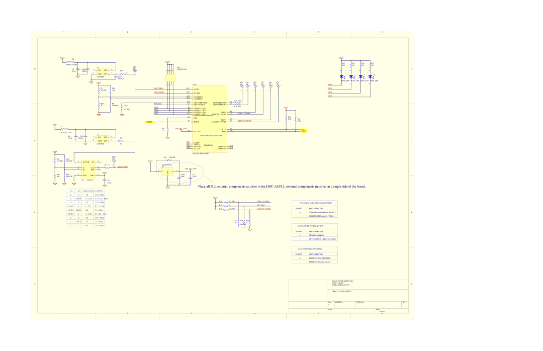 Texas Instruments TVP5154EVM manual Dspclkin, Pcieeai, Emacenable, Lendianmode Reset, Dspeclkin Dsppllvdd 