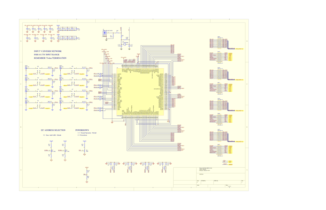 Texas Instruments TVP5154EVM CH1AVDD CH2AVDD CH3AVDD CH4AVDD Avddref, X1/OSC, CH1PLLVDD CH2PLLVDD CH3PLLVDD CH4PLLVDD 