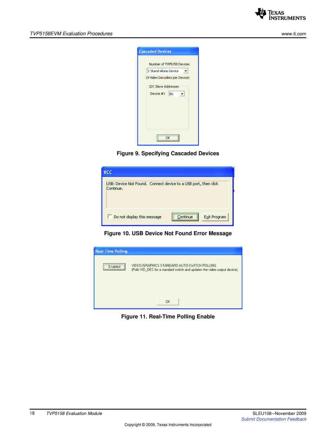 Texas Instruments TVP5158 manual Specifying Cascaded Devices 