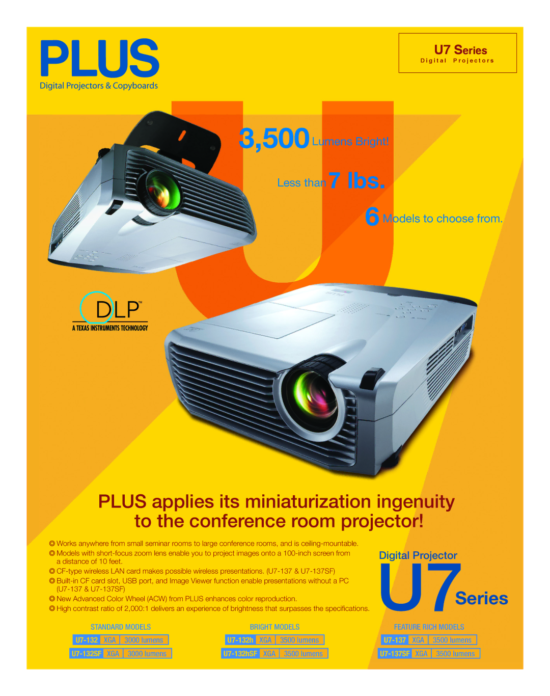 Texas Instruments U7 specifications Series 