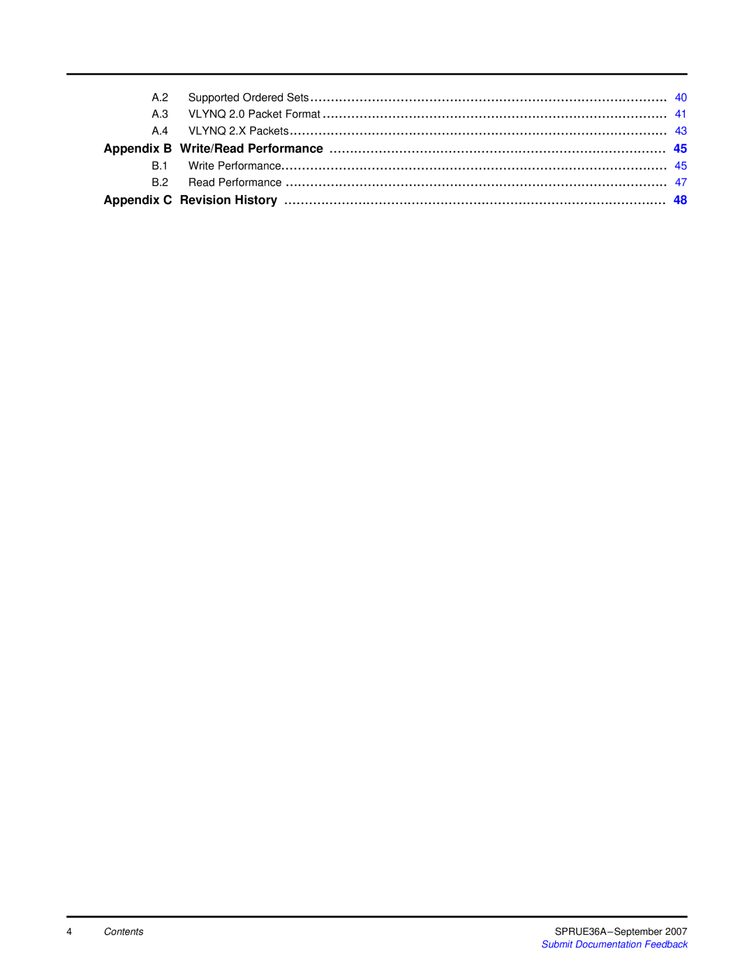 Texas Instruments VLYNQ Port manual Appendix B, Appendix C 