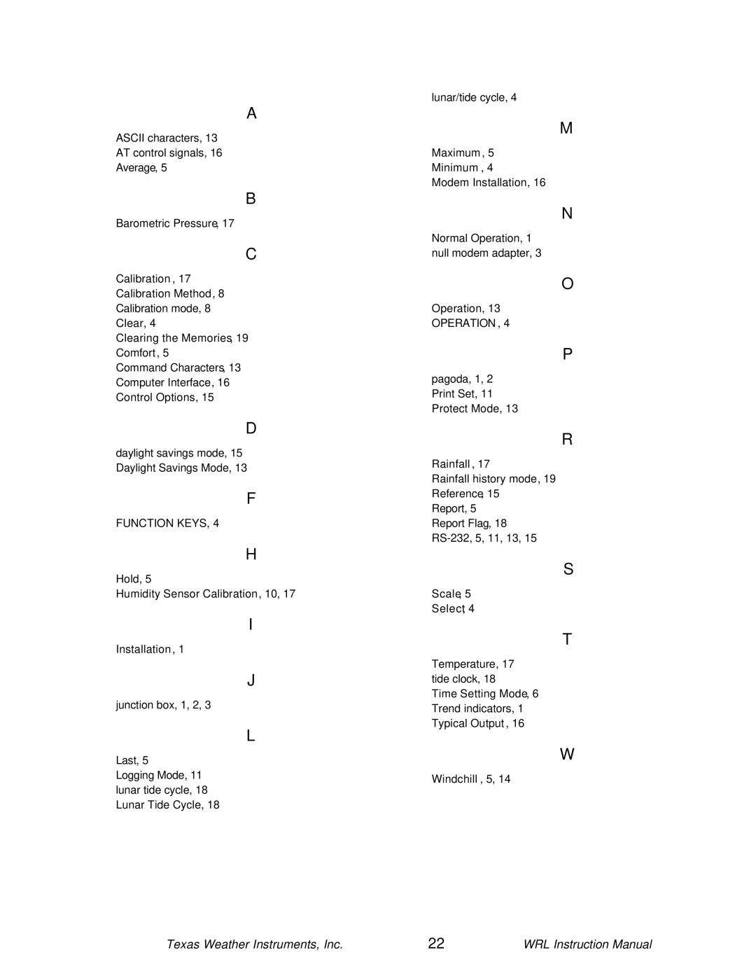 Texas Instruments WRL-10 instruction manual Operation 