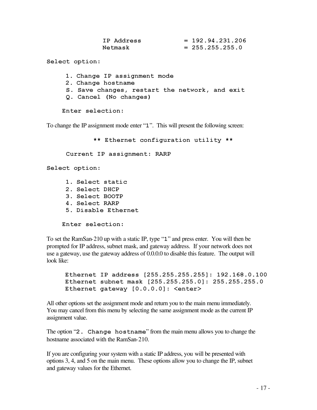 Texas Memory Systems RamSam-210 user manual 