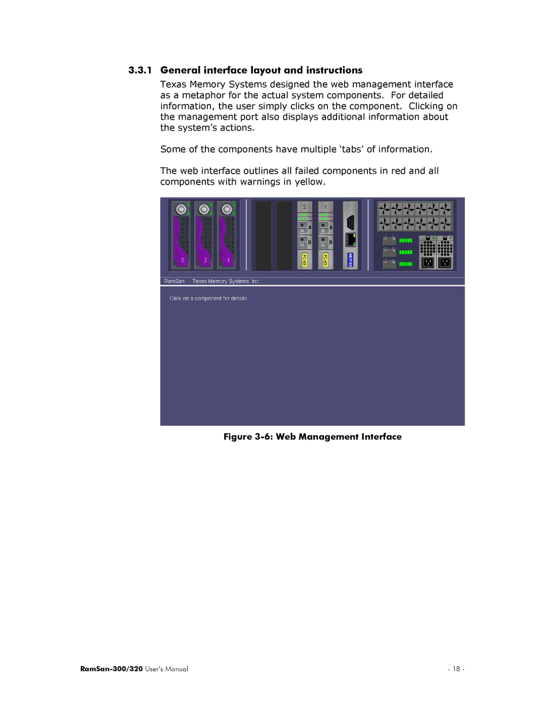 Texas Memory Systems RamSan-300/320 manual Web Management Interface 