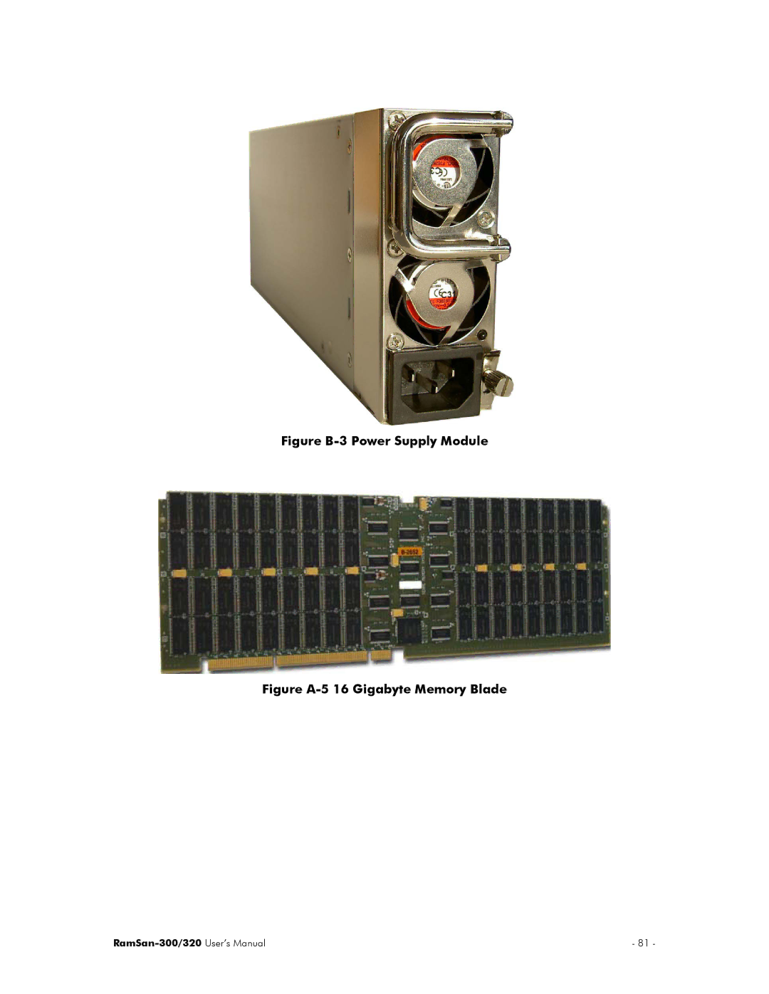 Texas Memory Systems RamSan-300/320 manual Figure B-3 Power Supply Module 