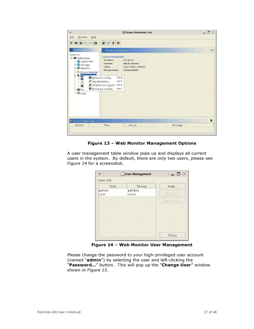 Texas Memory Systems manual RamSan-500 User’s Manual 