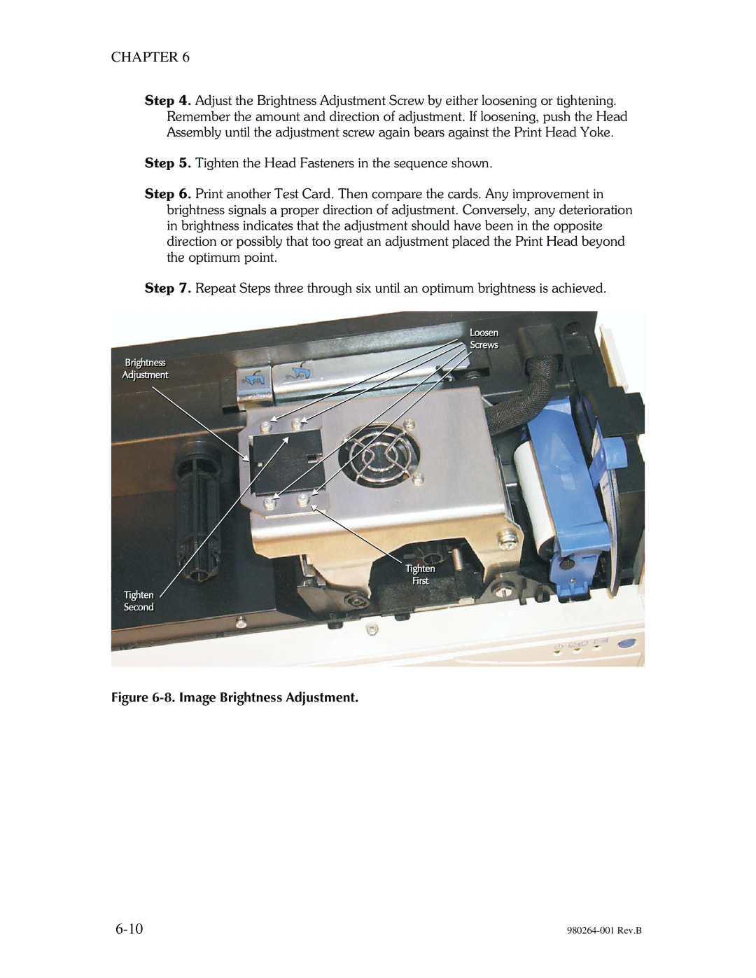 The Eltron Company P310 manual Image Brightness Adjustment 