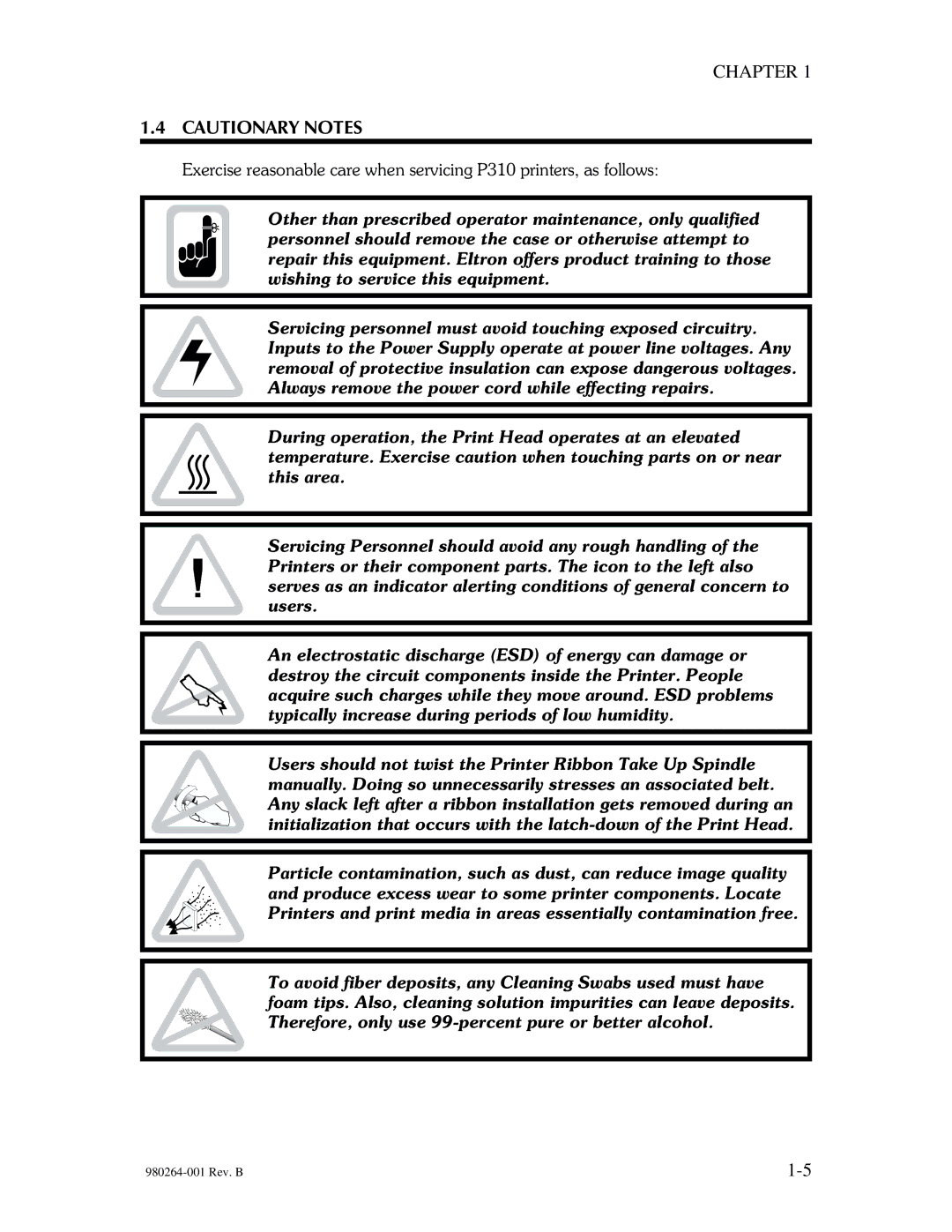 The Eltron Company P310 manual Chapter 