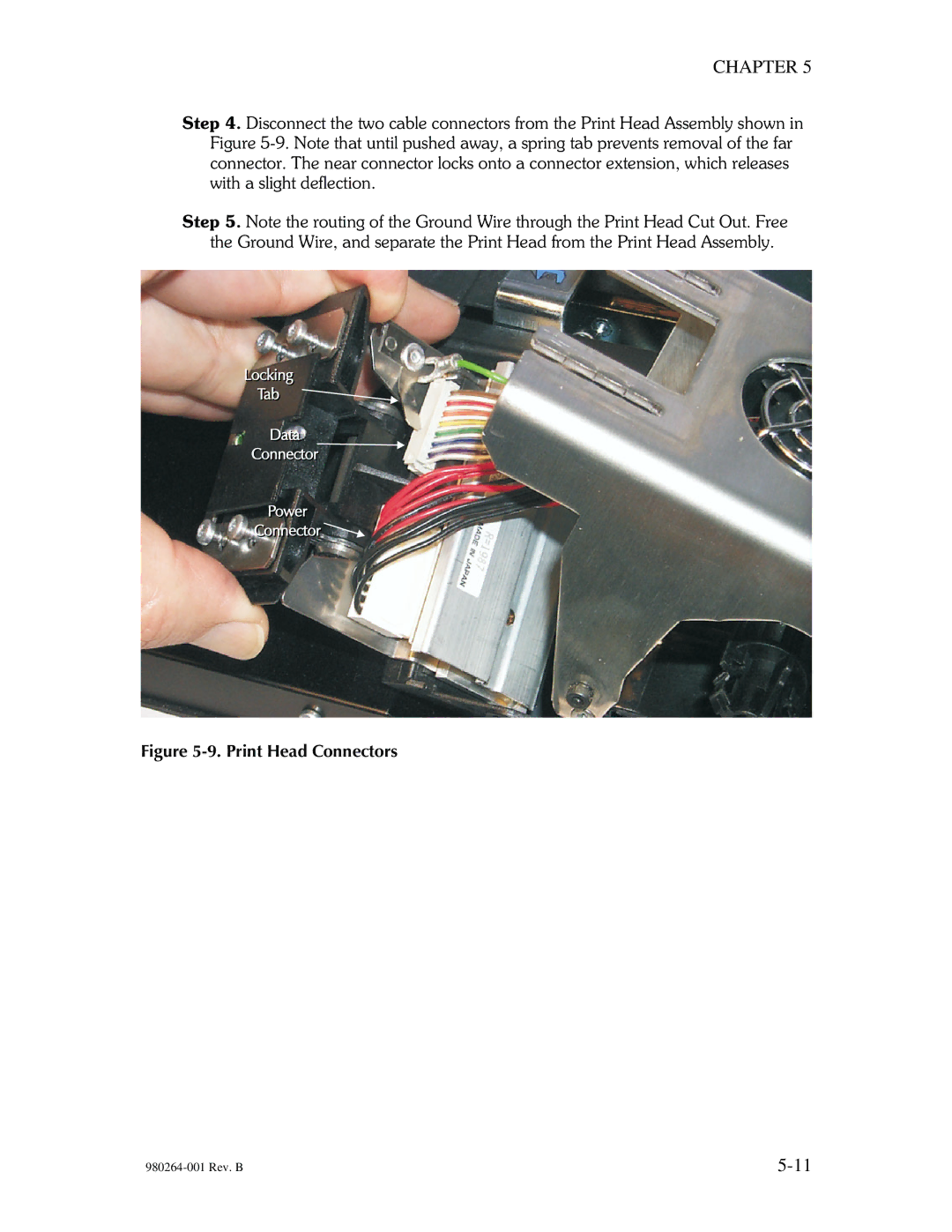 The Eltron Company P310 manual Print Head Connectors 