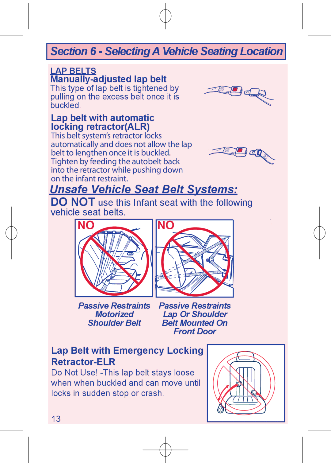 The First Years 1450 manual Lap belt with automatic locking retractorALR 