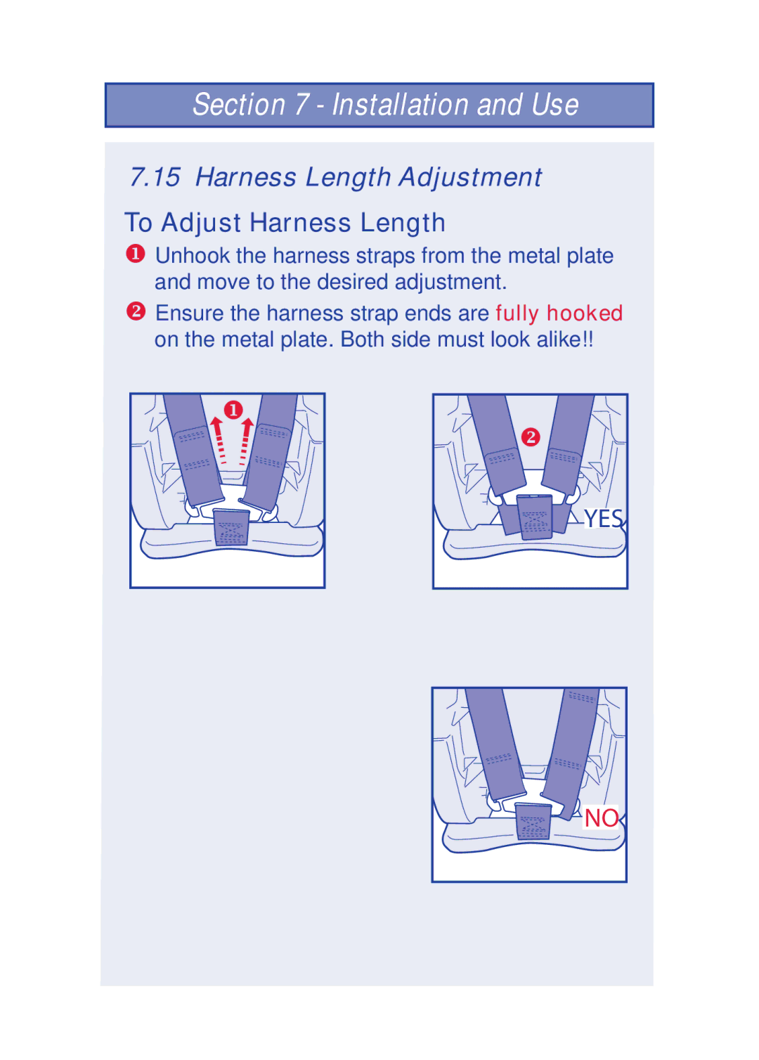 The First Years 630 manual Harness Length Adjustment, To Adjust Harness Length 