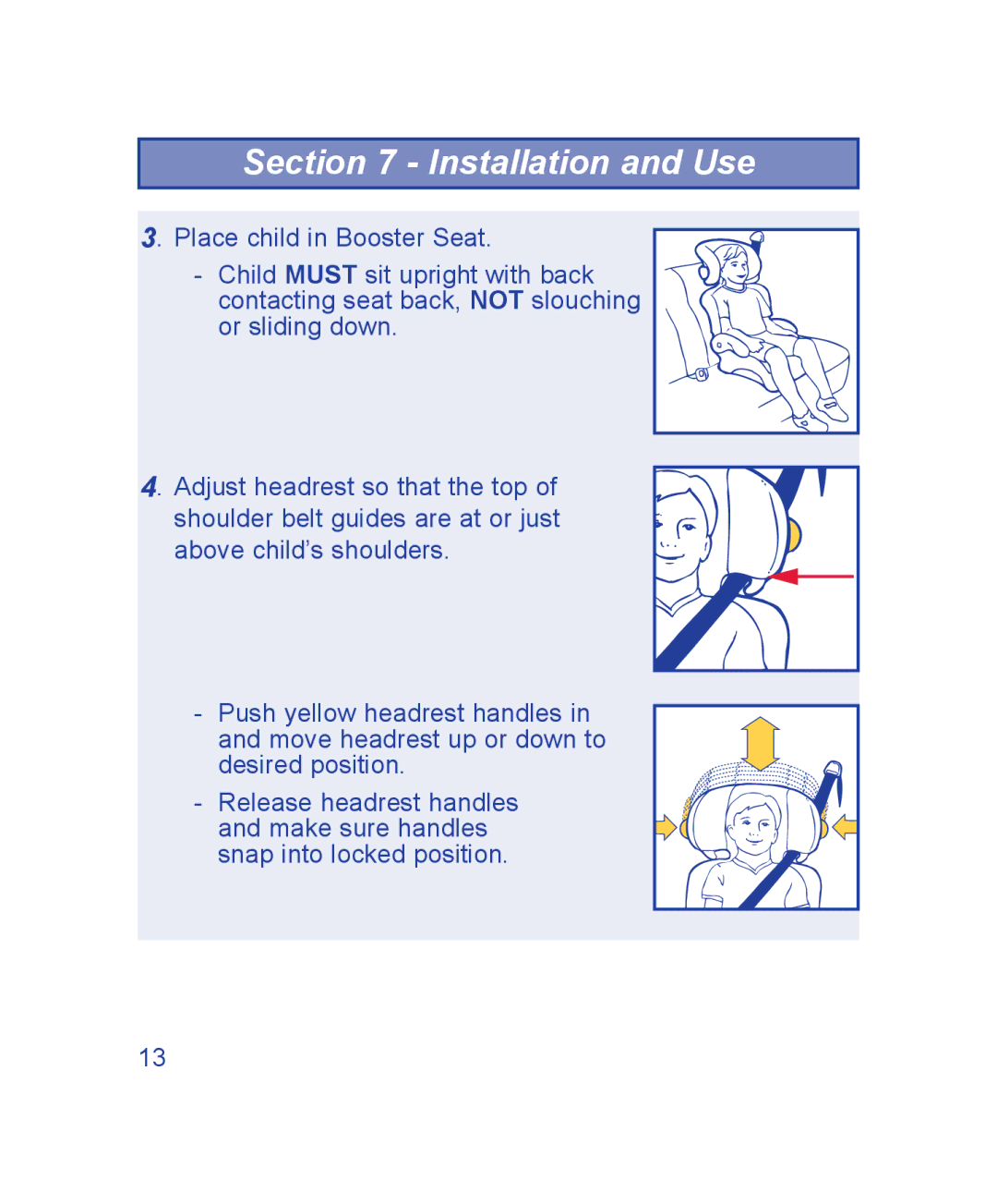 The First Years B500, B505 manual Installation and Use 