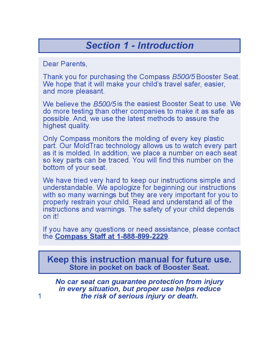 The First Years B500, B505 manual Introduction 