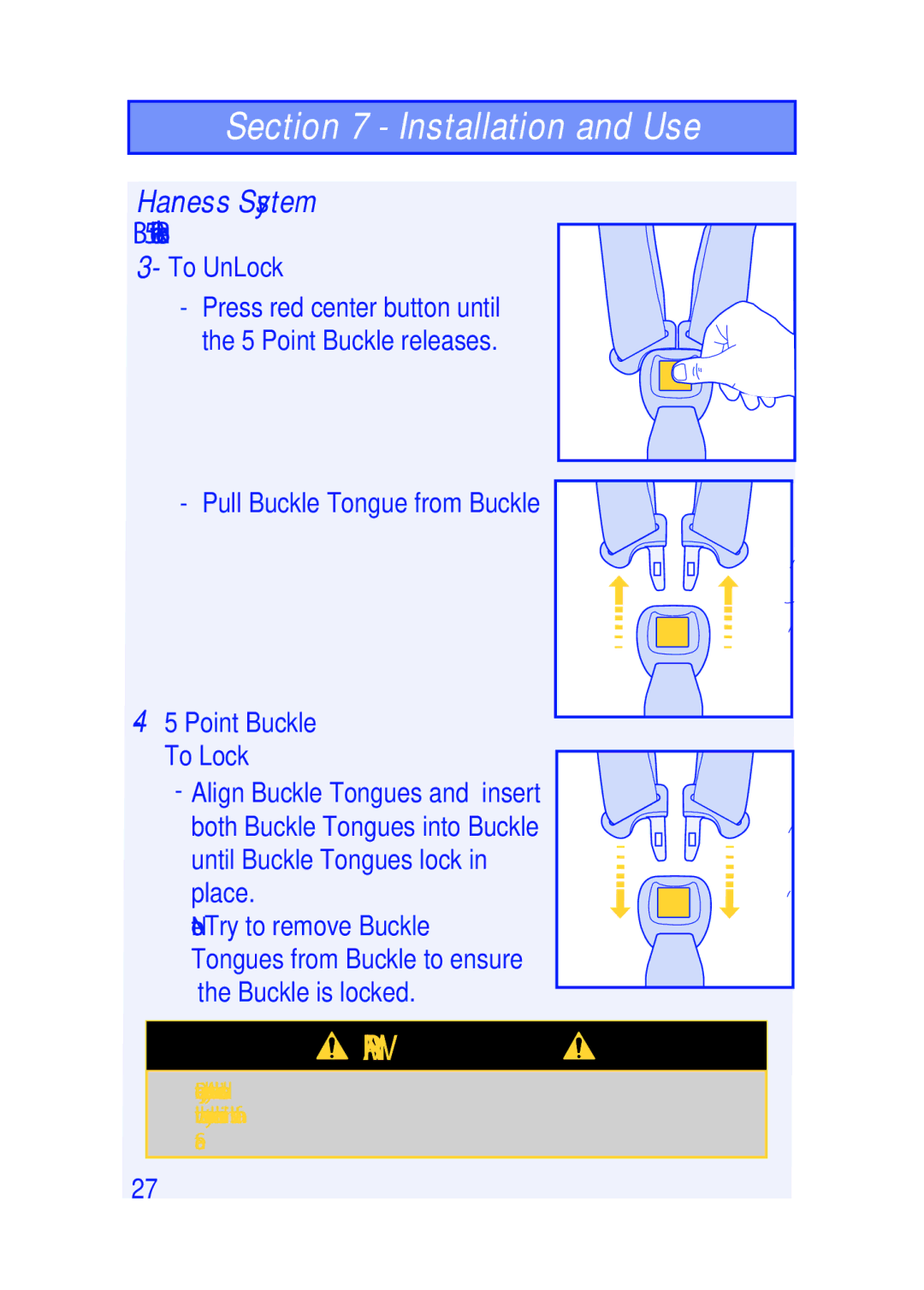 The First Years I440 manual Point Buckle 