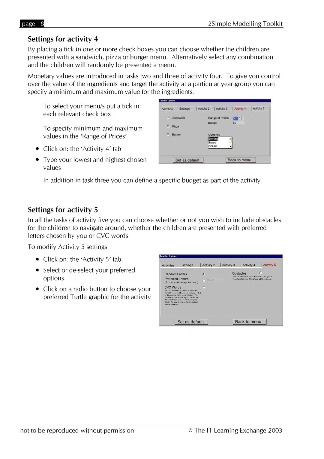 The Learning Company MOD_UG_2.0.0_005 manual 2Simple Modelling Toolkit IT Learning Exchange 