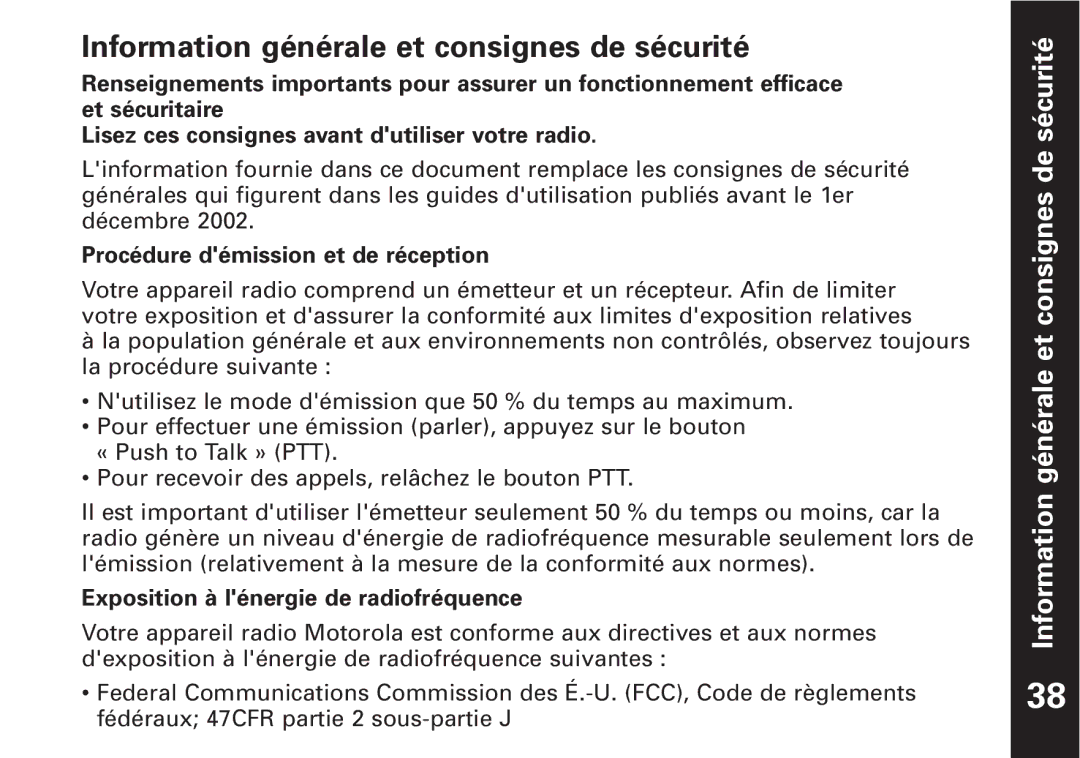 The Lenbrook Group T7100, T7150 manual Information générale et consignes de sécurité, Procédure démission et de réception 